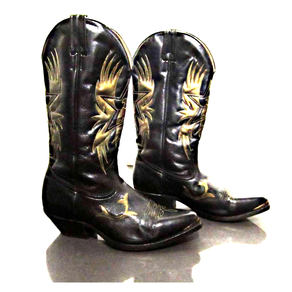 Boulet Western cowboy biker boot size 8 M/10 W